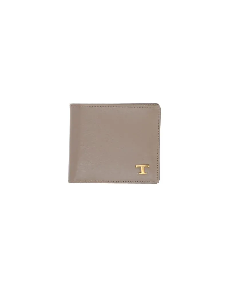 TOD'S Kleinlederwaren - Brieftaschenauf YOOX.COM Hellgrau