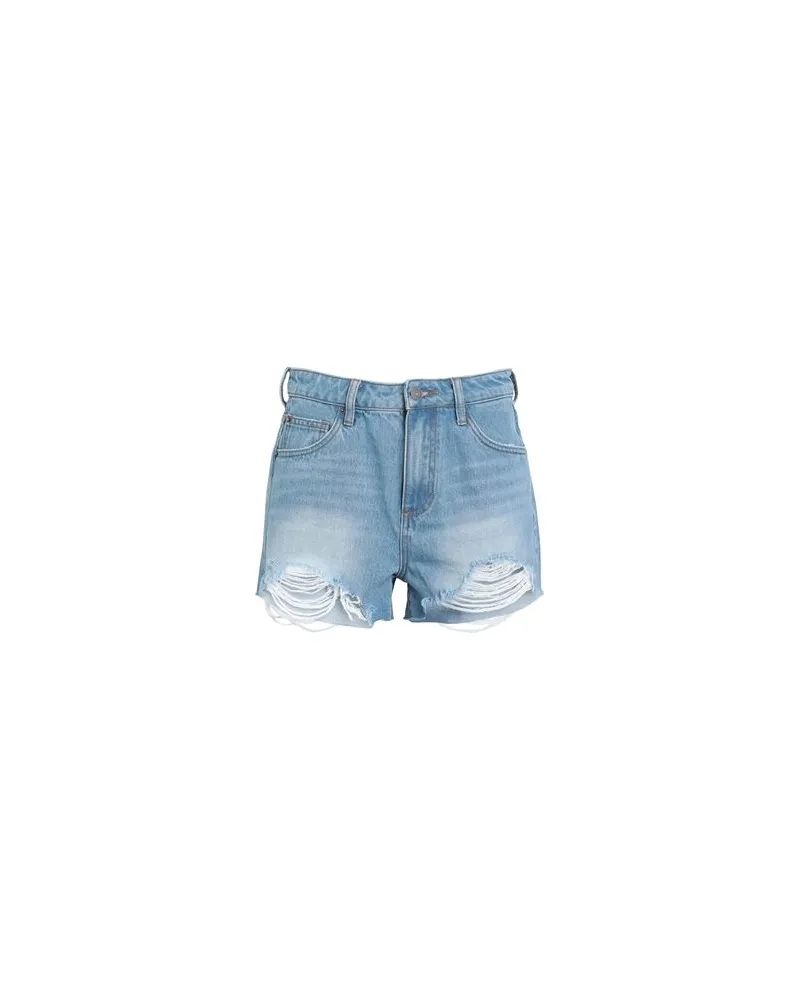 Guess HOSEN & RÖCKE - Jeansshortsauf YOOX.COM Blau