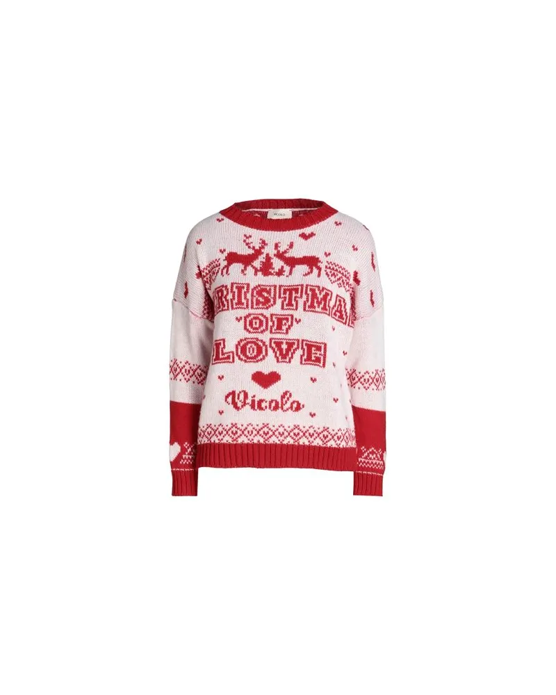VICOLO STRICKWAREN - Pulloverauf YOOX.COM Rot