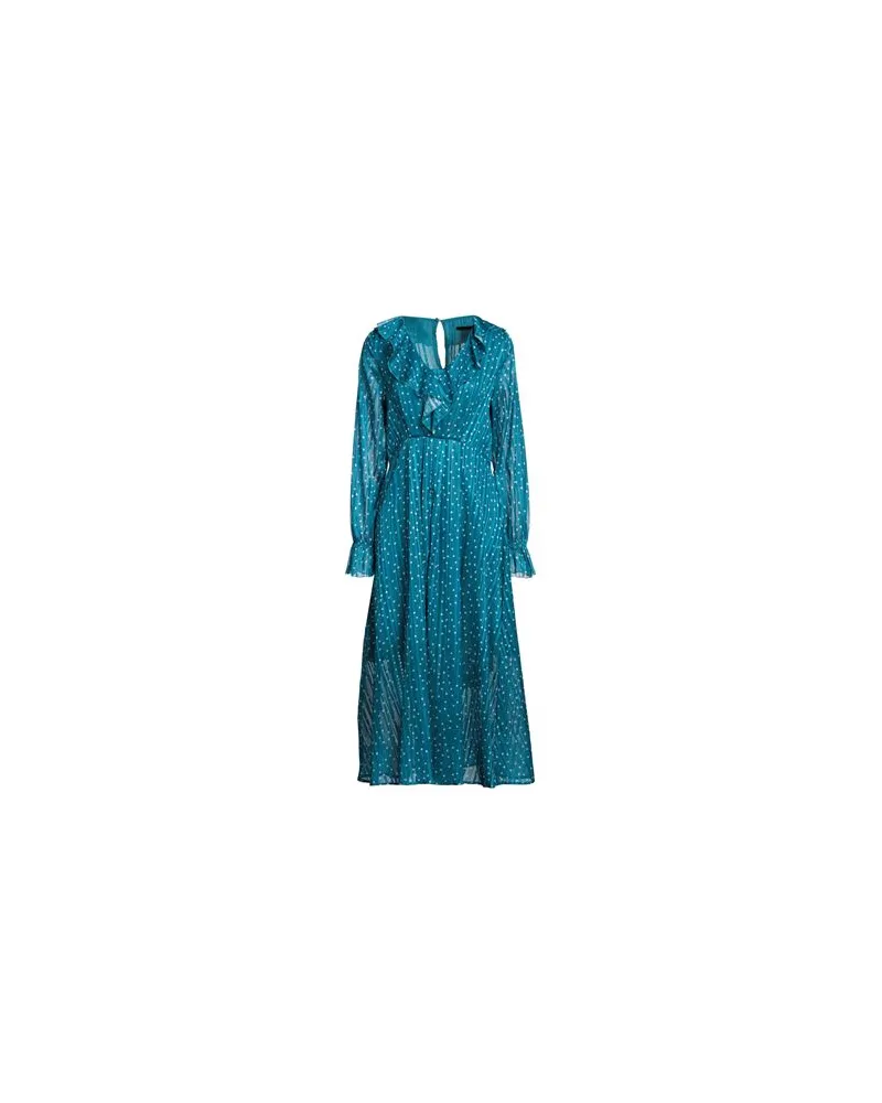 YES ZEE by Essenza KLEIDER - Maxi-Kleiderauf YOOX.COM Aquamarin