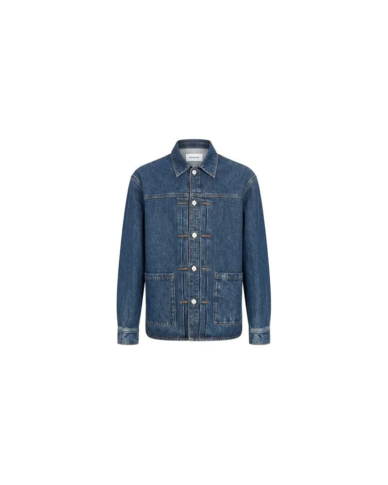 Ferragamo JACKEN & MÄNTEL - Jeansjacken/Mäntelauf YOOX.COM Blau