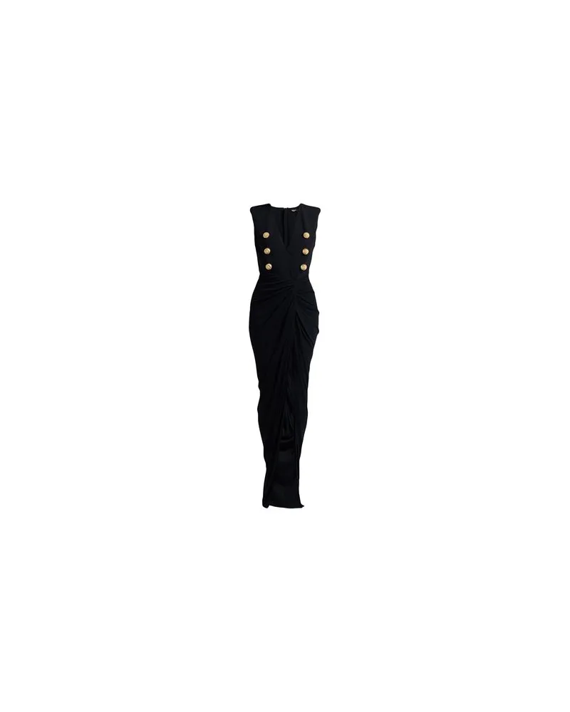 Balmain KLEIDER - Maxi-Kleiderauf YOOX.COM Schwarz