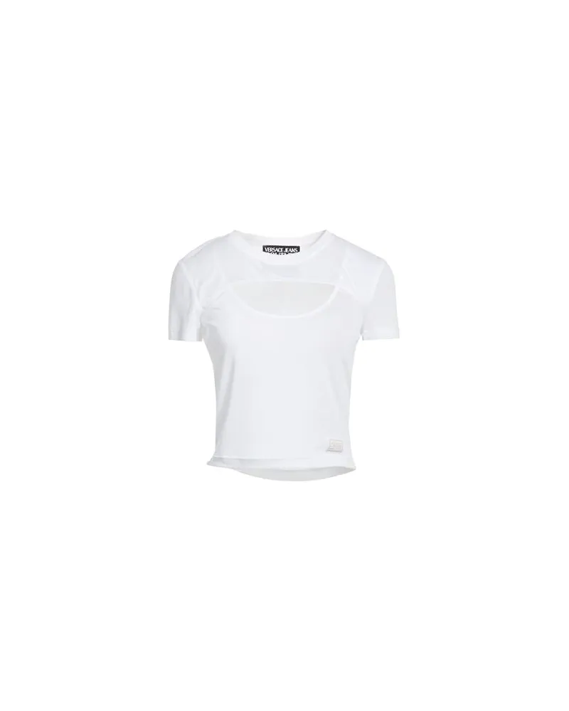 Versace Jeans TOPS - T-shirtsauf YOOX.COM Weiß
