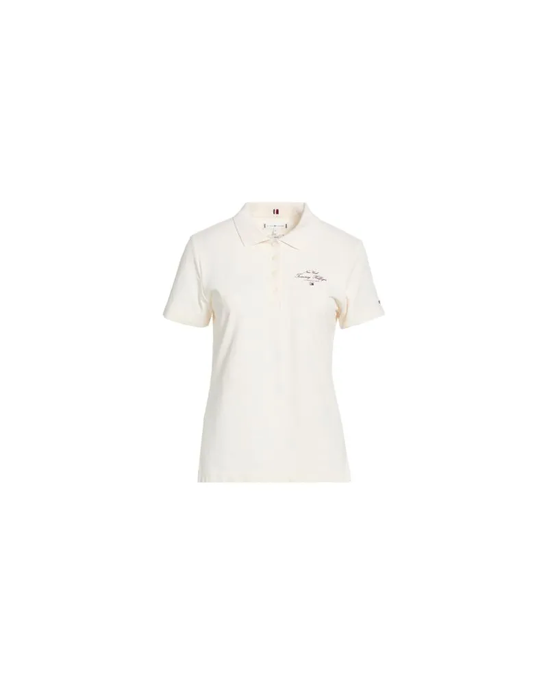 Tommy Hilfiger TOPS - Poloshirtsauf YOOX.COM Cremeweiß