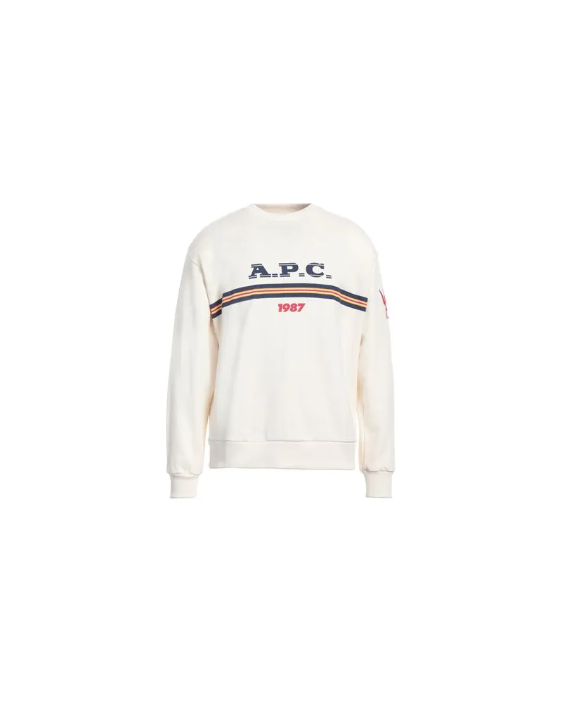 A.P.C. TOPS - Sweatshirtsauf YOOX.COM Cremeweiß