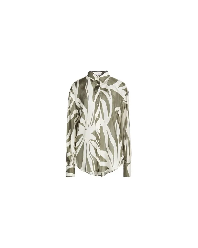 Brunello Cucinelli TOPS - Hemdenauf YOOX.COM Militärgrün