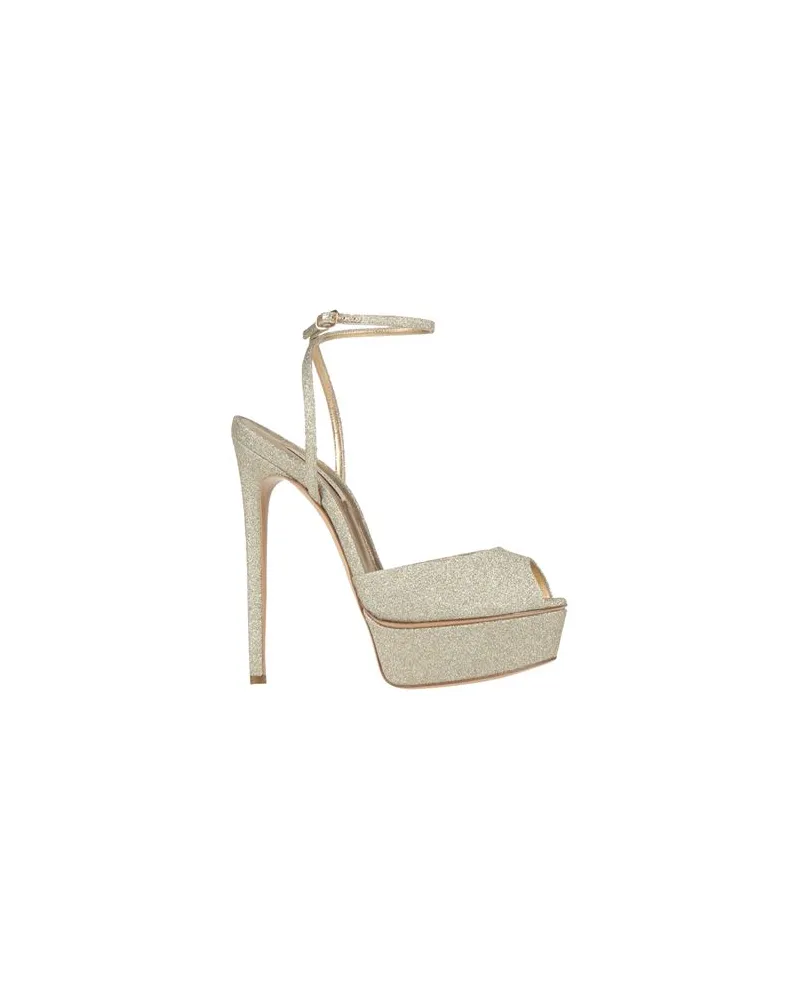 Casadei SCHUHE - Sandalenauf YOOX.COM Platin