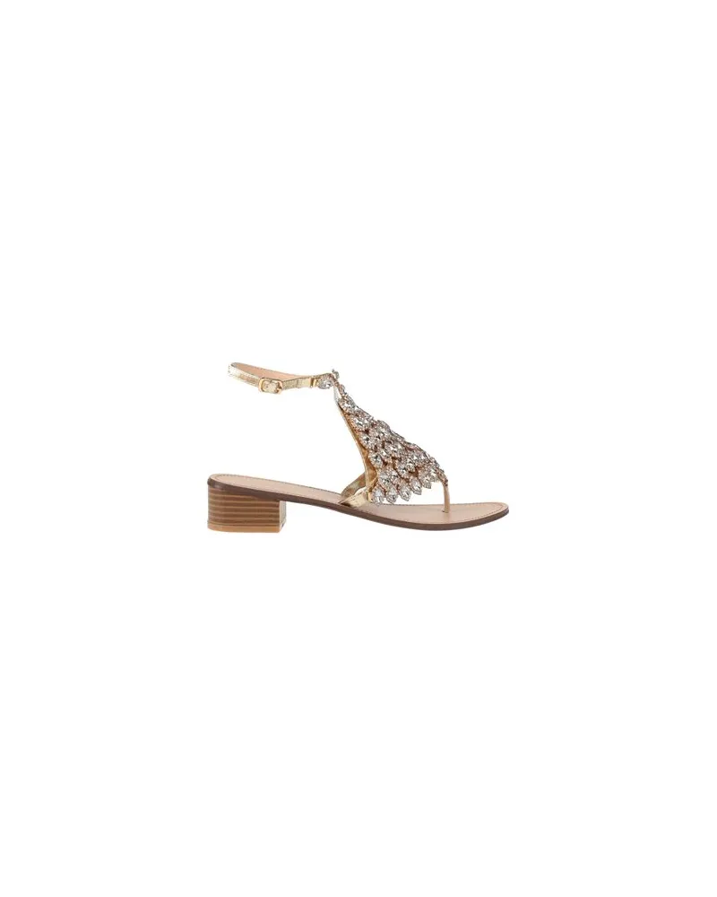 Gai Mattiolo LOVE TO LOVE - SCHUHE - Zehentrennerauf YOOX.COM Gold