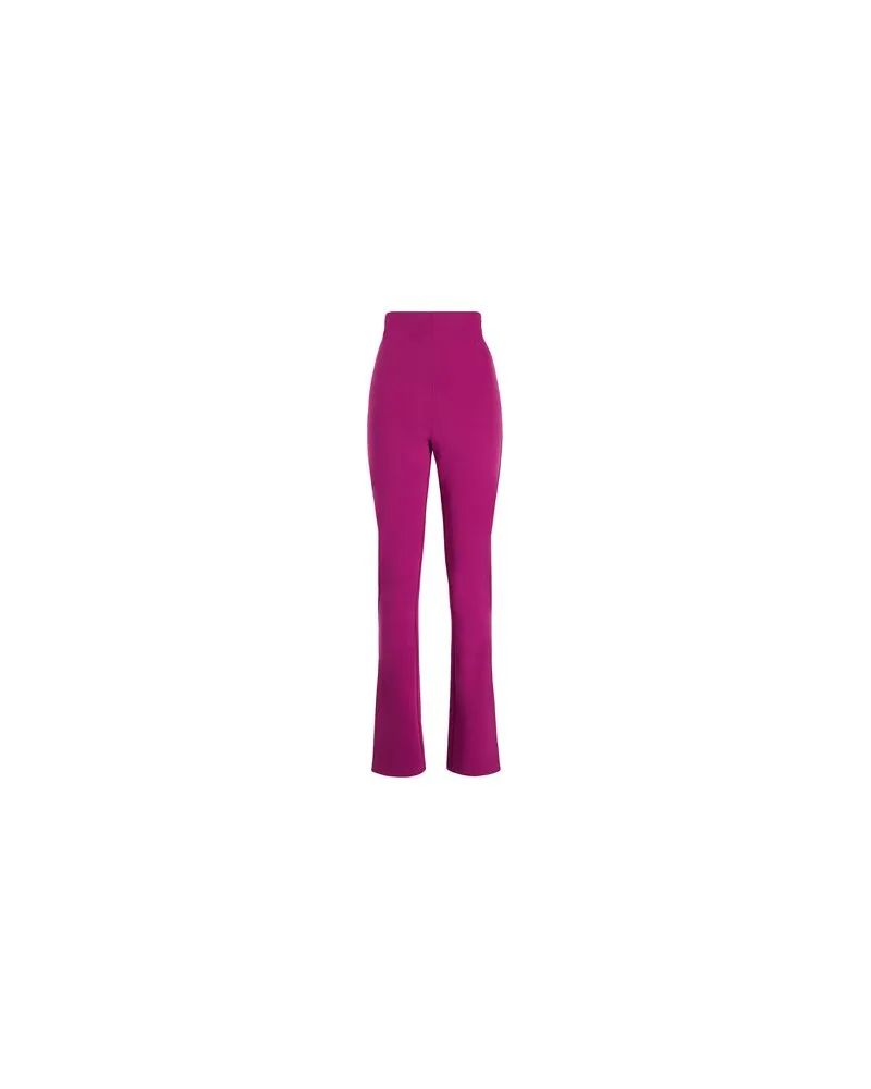 8 by Yoox STRETCH HIGH-WAIST SPLIT HEM TROUSERS  - HOSEN & RÖCKE - Hosenauf YOOX.COM Malve
