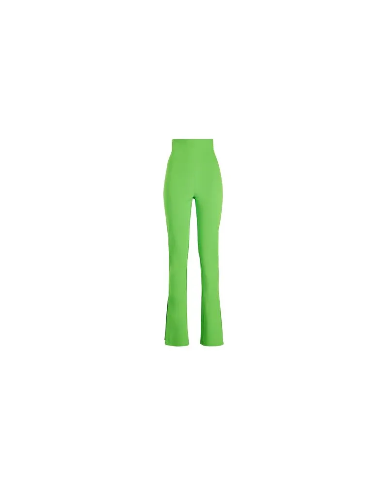 8 by Yoox STRETCH HIGH-WAIST SPLIT HEM TROUSERS  - HOSEN & RÖCKE - Hosenauf YOOX.COM Limettengrün