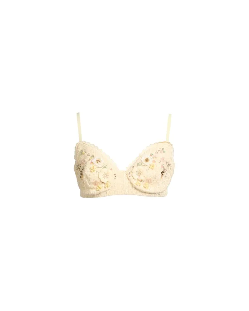 Elisabetta Franchi TOPS - Topsauf YOOX.COM Pastellgelb