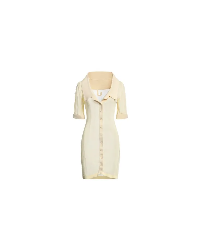 Jacquemus KLEIDER - Mini-Kleiderauf YOOX.COM Pastellgelb