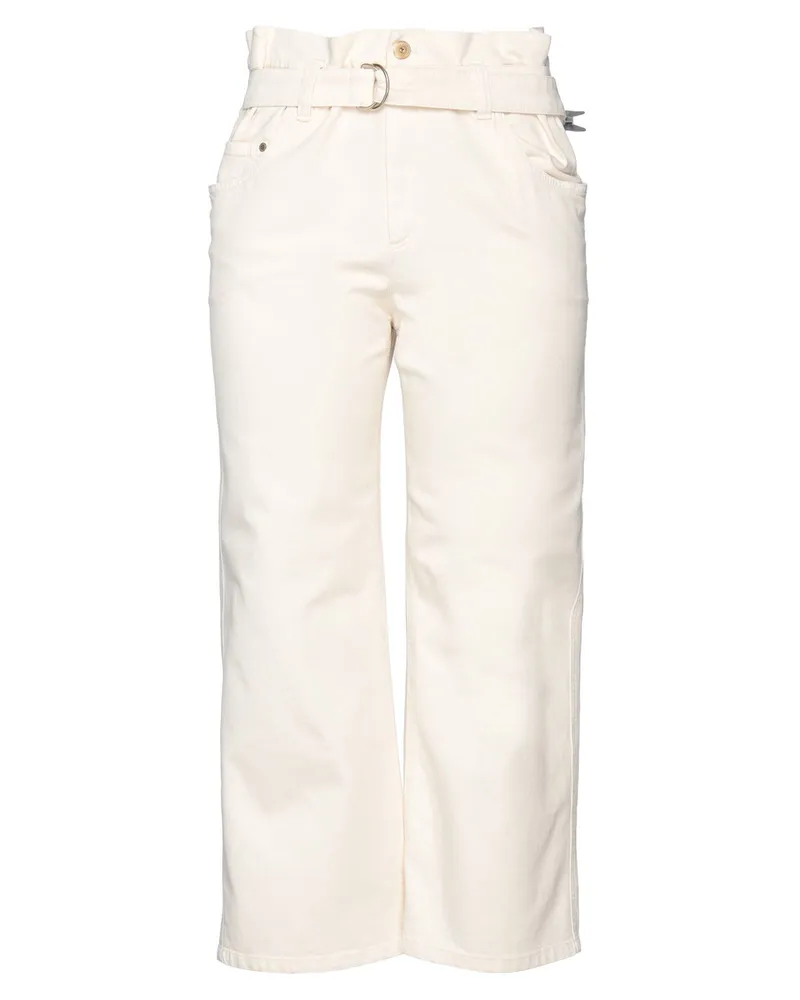 Brunello Cucinelli Jeanshose Elfenbein