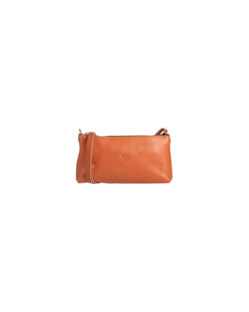 IL BISONTE TASCHEN - Umhängetascheauf YOOX.COM Mandarine