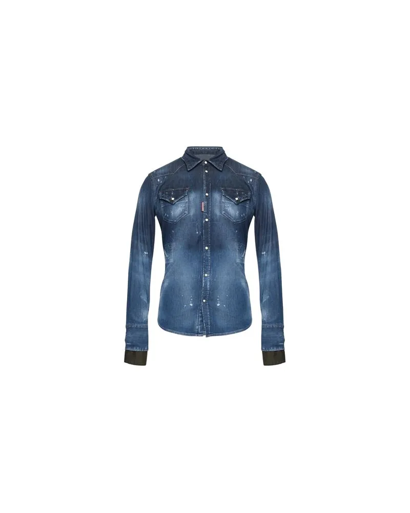 Dsquared2 TOPS - Jeanshemdenauf YOOX.COM Blau