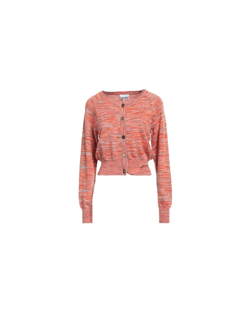 Ganni STRICKWAREN - Strickjackenauf YOOX.COM Orange