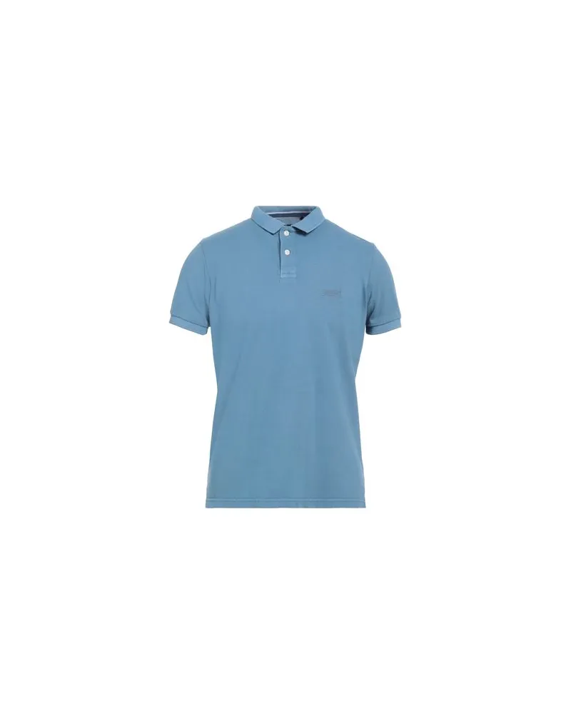 Superdry. TOPS - Poloshirtsauf YOOX.COM Blaugrau