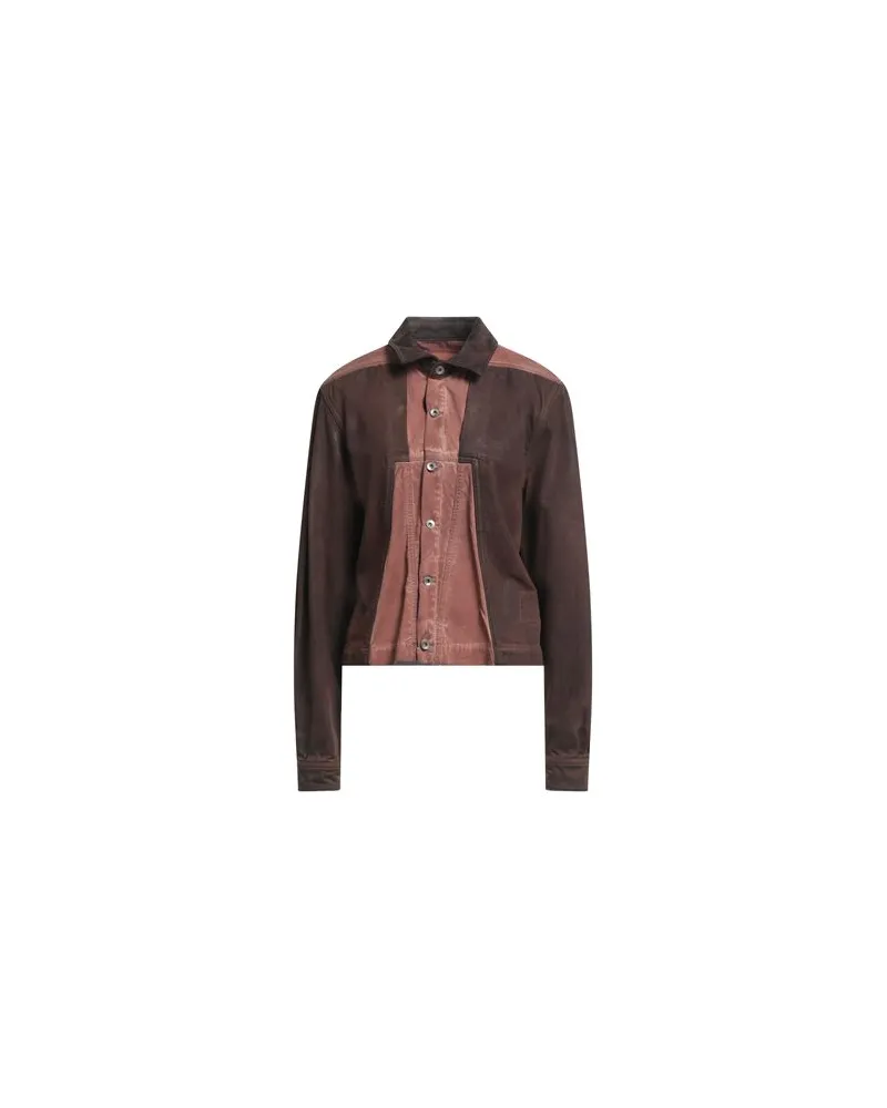 DRKSHDW by Rick Owens JACKEN & MÄNTEL - Jeansjacken/Mäntelauf YOOX.COM Braun