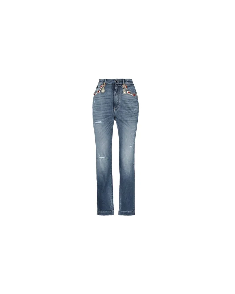 Dolce & Gabbana HOSEN & RÖCKE - Jeanshosenauf YOOX.COM Blau