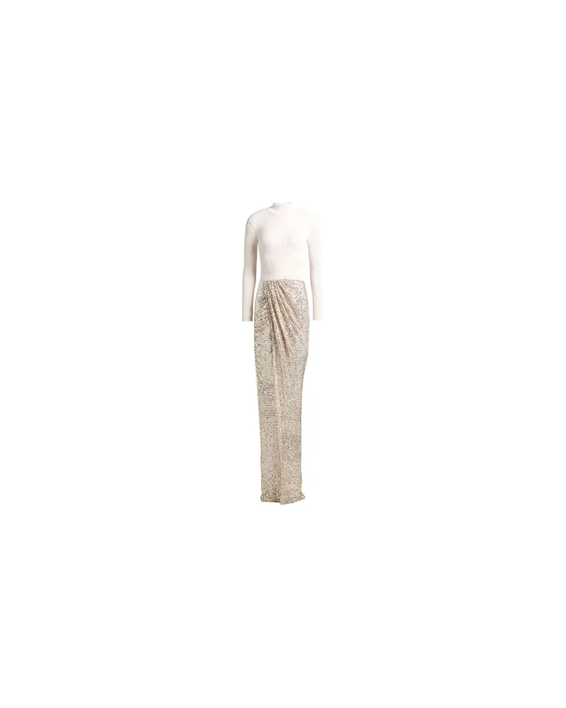 Elisabetta Franchi KLEIDER - Maxi-Kleiderauf YOOX.COM Beige