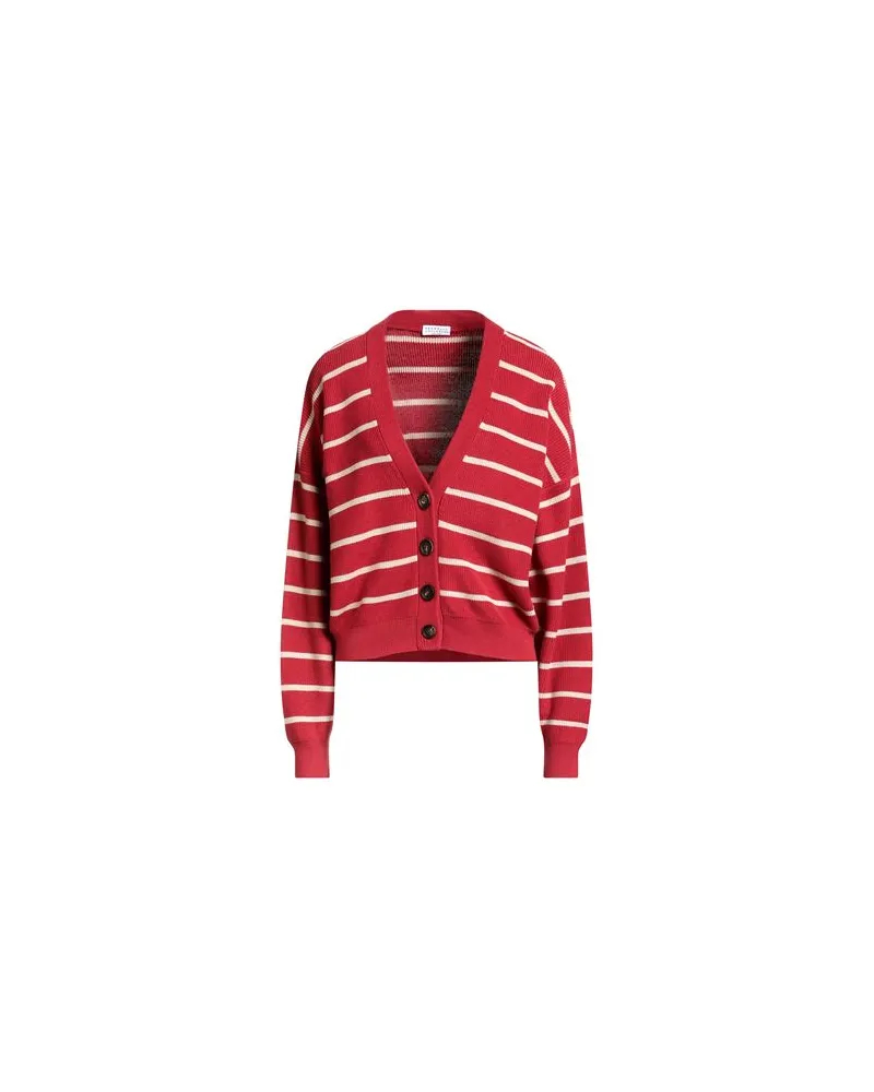 Brunello Cucinelli STRICKWAREN - Strickjackenauf YOOX.COM Rot