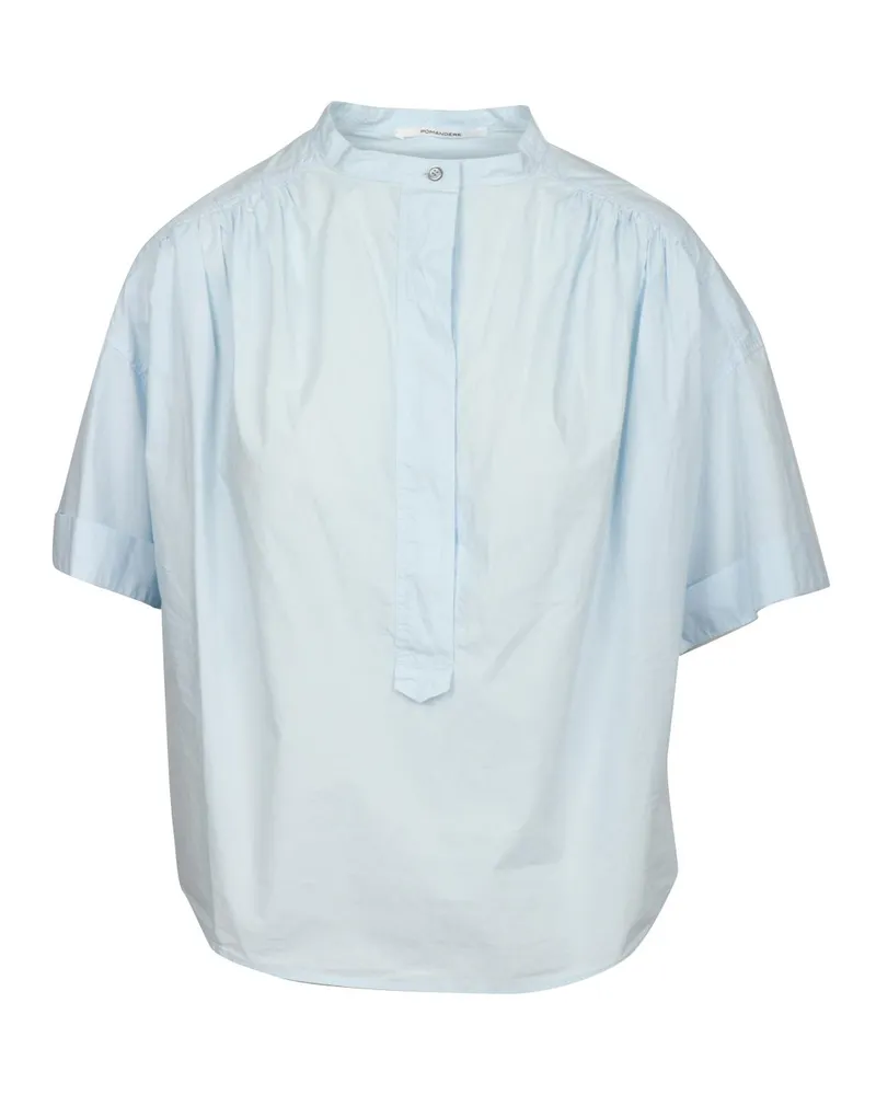 Pomandère Bluse Himmelblau