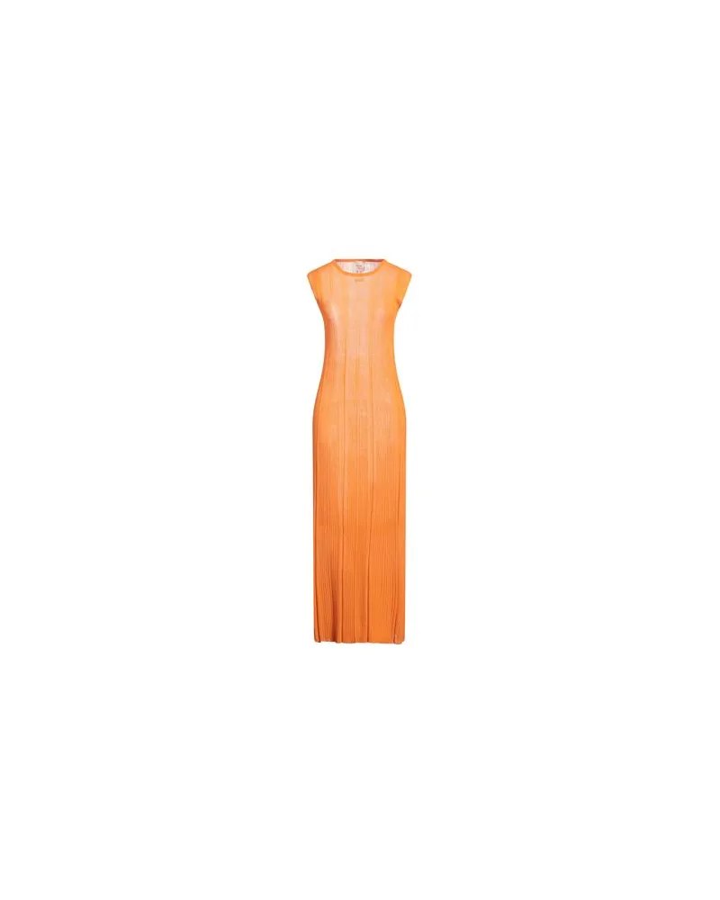 ALYSI KLEIDER - Maxi-Kleiderauf YOOX.COM Orange