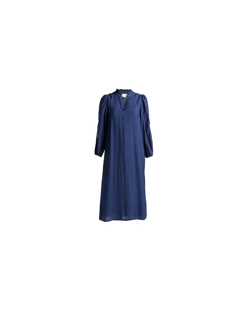 ICHI KLEIDER - Midi-Kleiderauf YOOX.COM Marineblau
