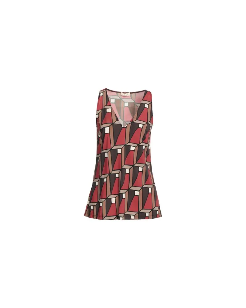 SIYU TOPS - Topsauf YOOX.COM Ziegelrot