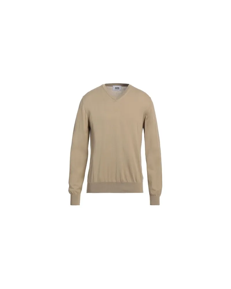 Alpha Studio STRICKWAREN - Pulloverauf YOOX.COM Sand