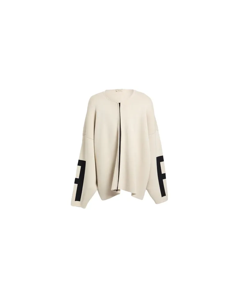 Fear of God STRICKWAREN - Strickjackenauf YOOX.COM Cremeweiß