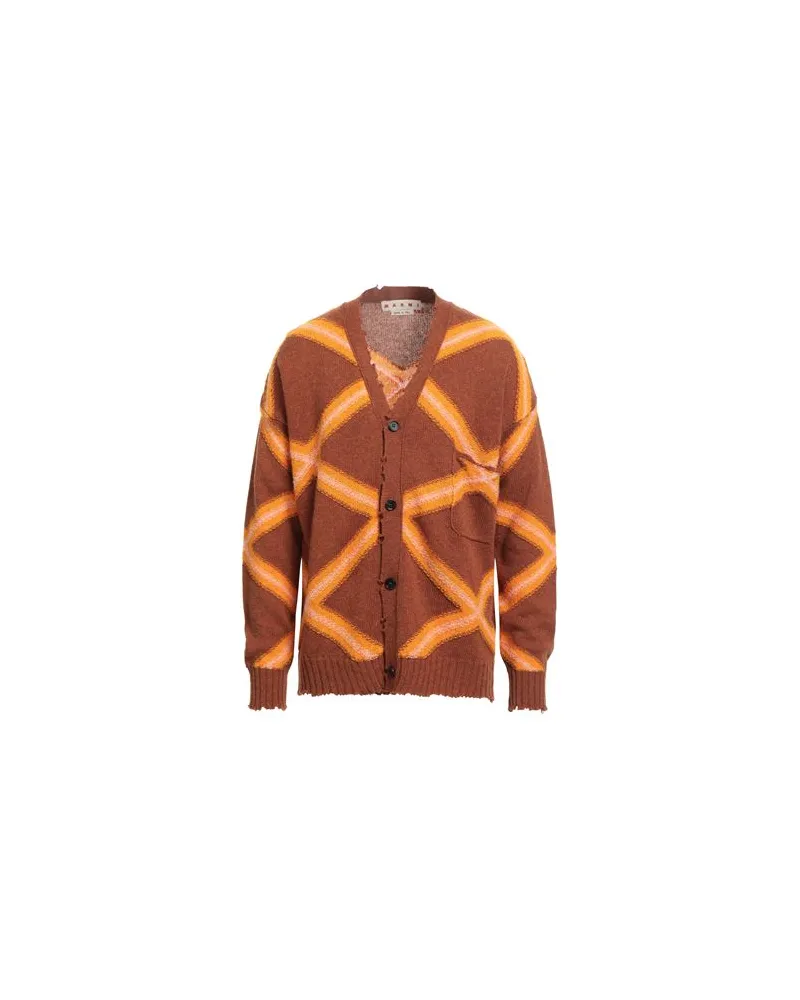 Marni STRICKWAREN - Strickjackenauf YOOX.COM Braun