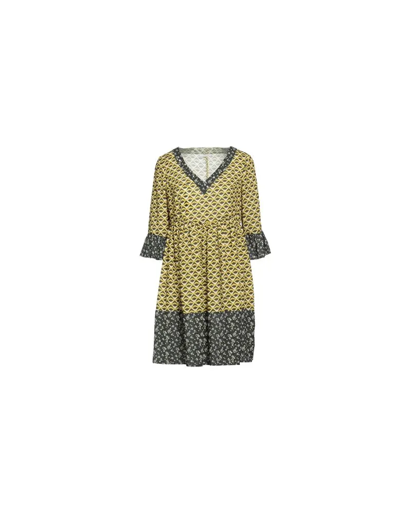 Fracomina KLEIDER - Mini-Kleiderauf YOOX.COM Senf