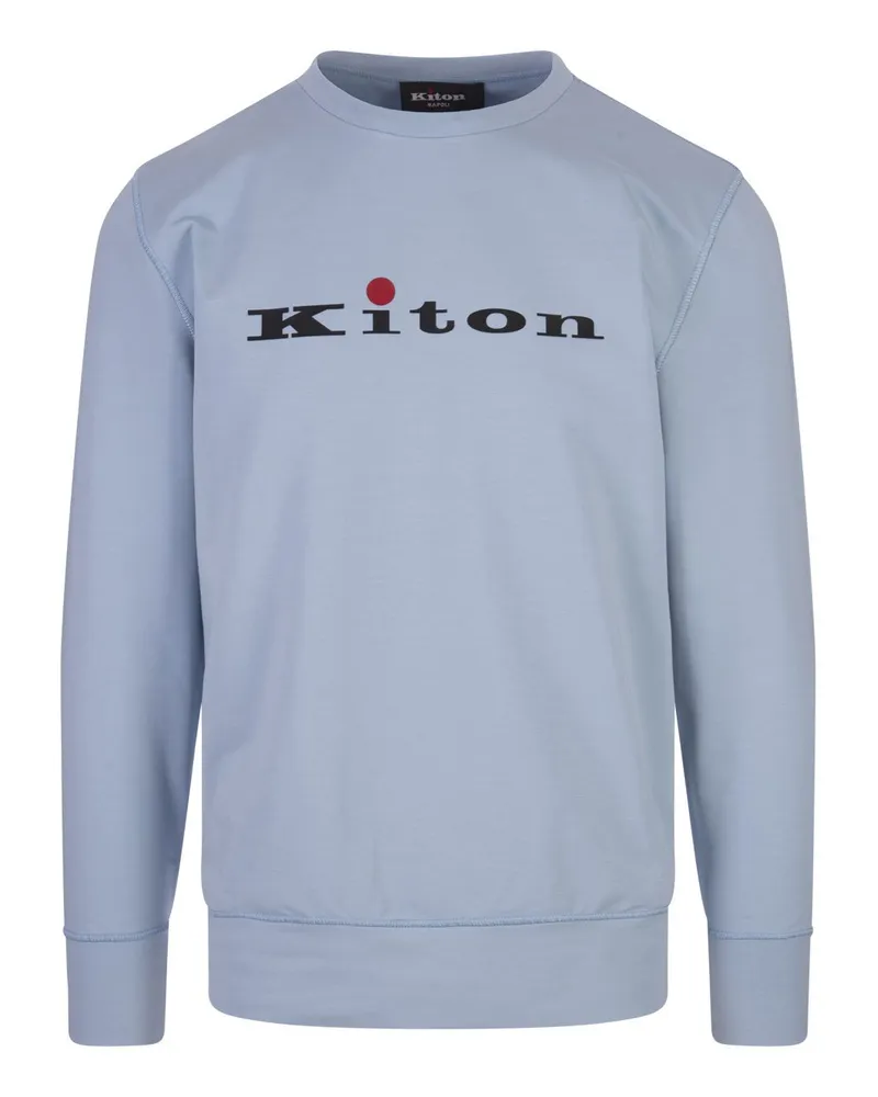 Kiton Sweatshirt Himmelblau