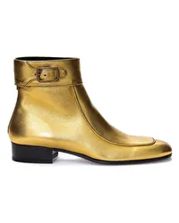 Saint Laurent Stiefelette Gold