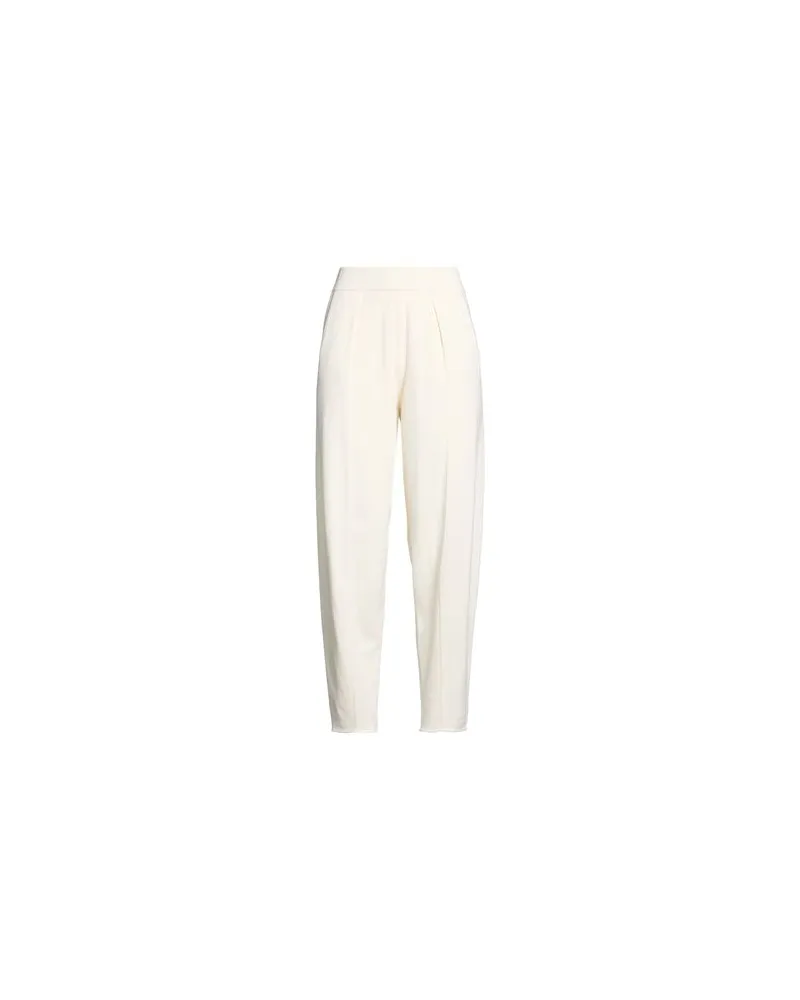 PANICALE Cashmere HOSEN & RÖCKE - Hosenauf YOOX.COM Elfenbein