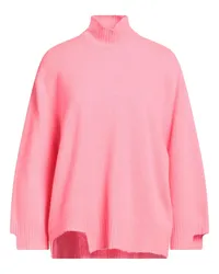 SOLOTRE Rollkragenpullover Fuchsia