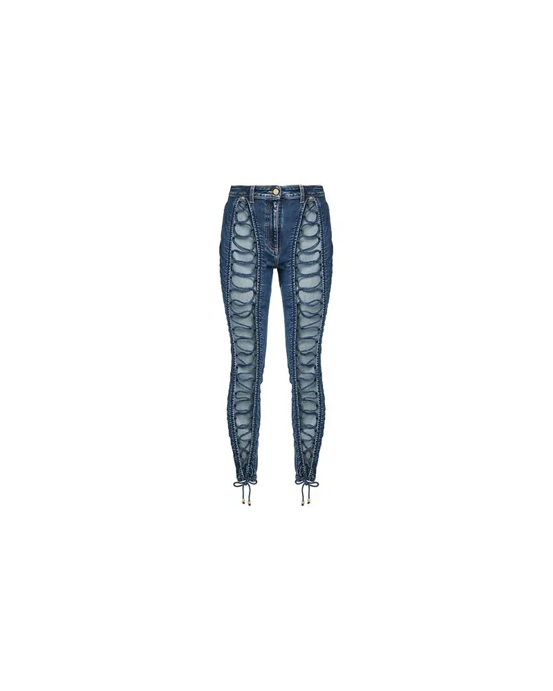 Elisabetta Franchi HOSEN & RÖCKE - Jeanshosenauf YOOX.COM Blau