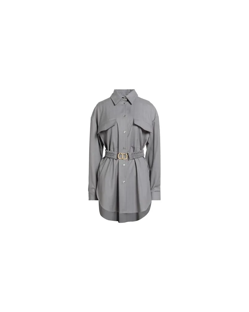 Twin-Set TOPS - Hemdenauf YOOX.COM Grau