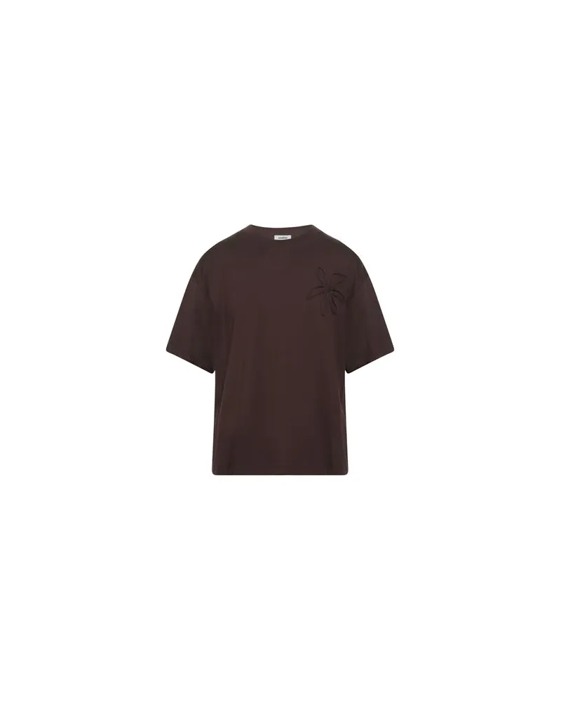 Sandro TOPS - T-shirtsauf YOOX.COM Schokobraun