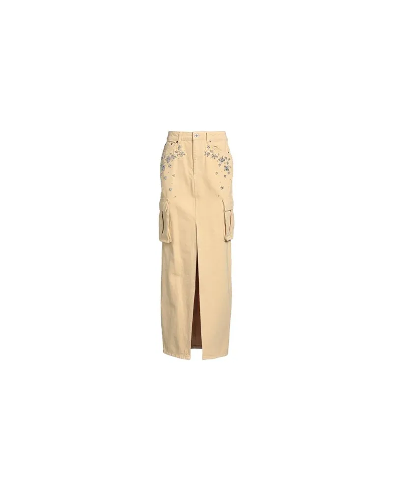 Self-Portrait HOSEN & RÖCKE - Jeansröckeauf YOOX.COM Sand