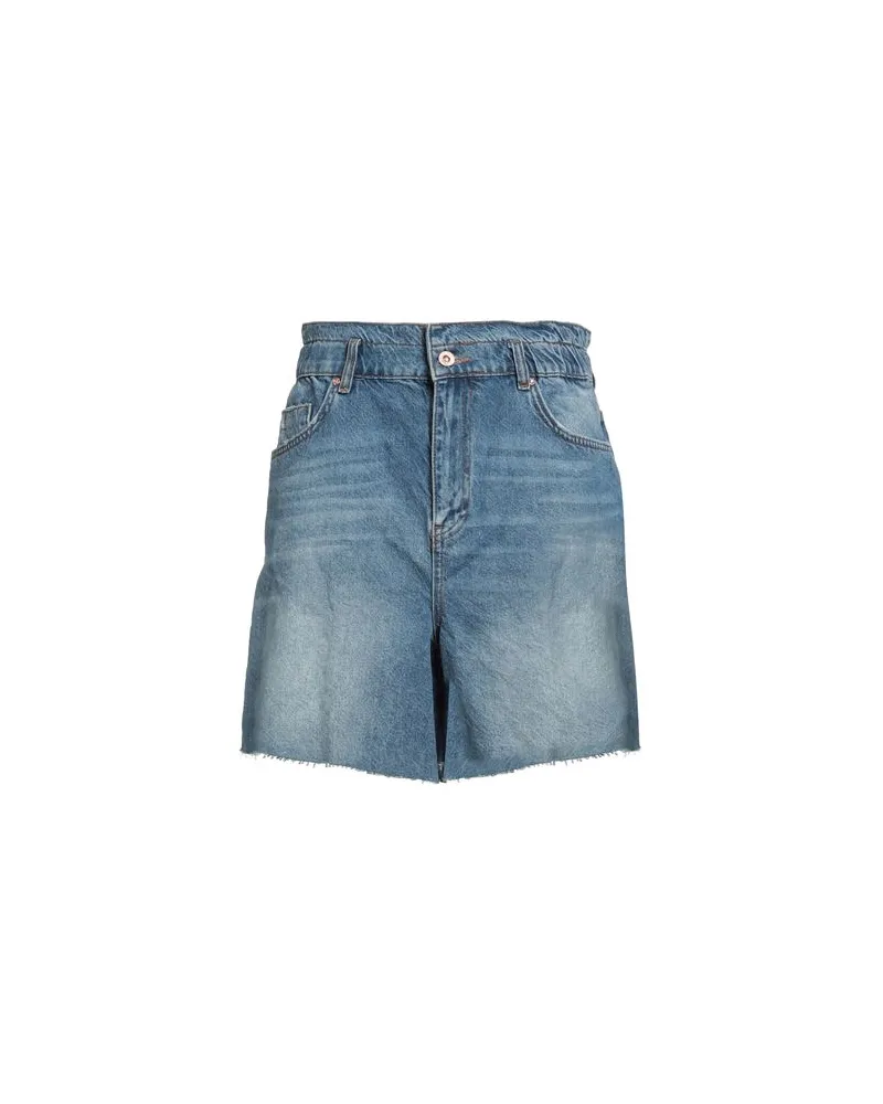 Fracomina HOSEN & RÖCKE - Jeansshortsauf YOOX.COM Blau