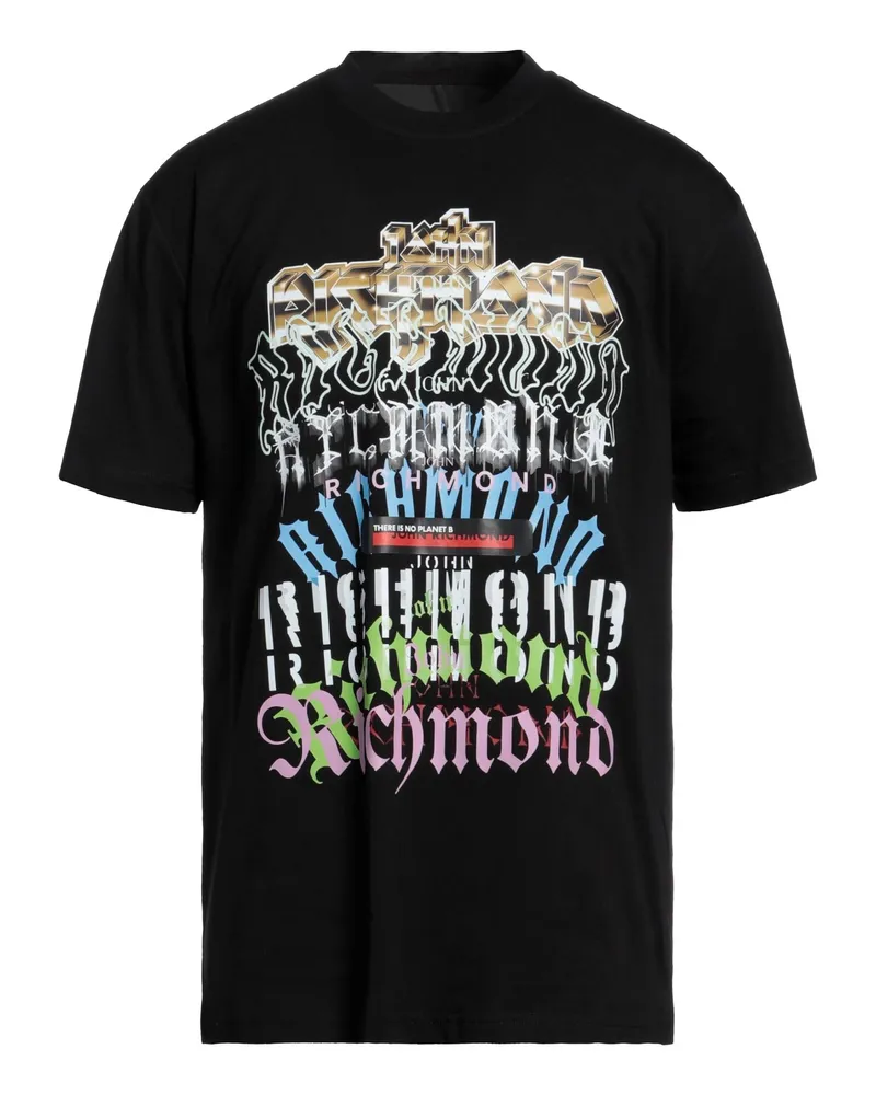 John Richmond T-shirts Schwarz