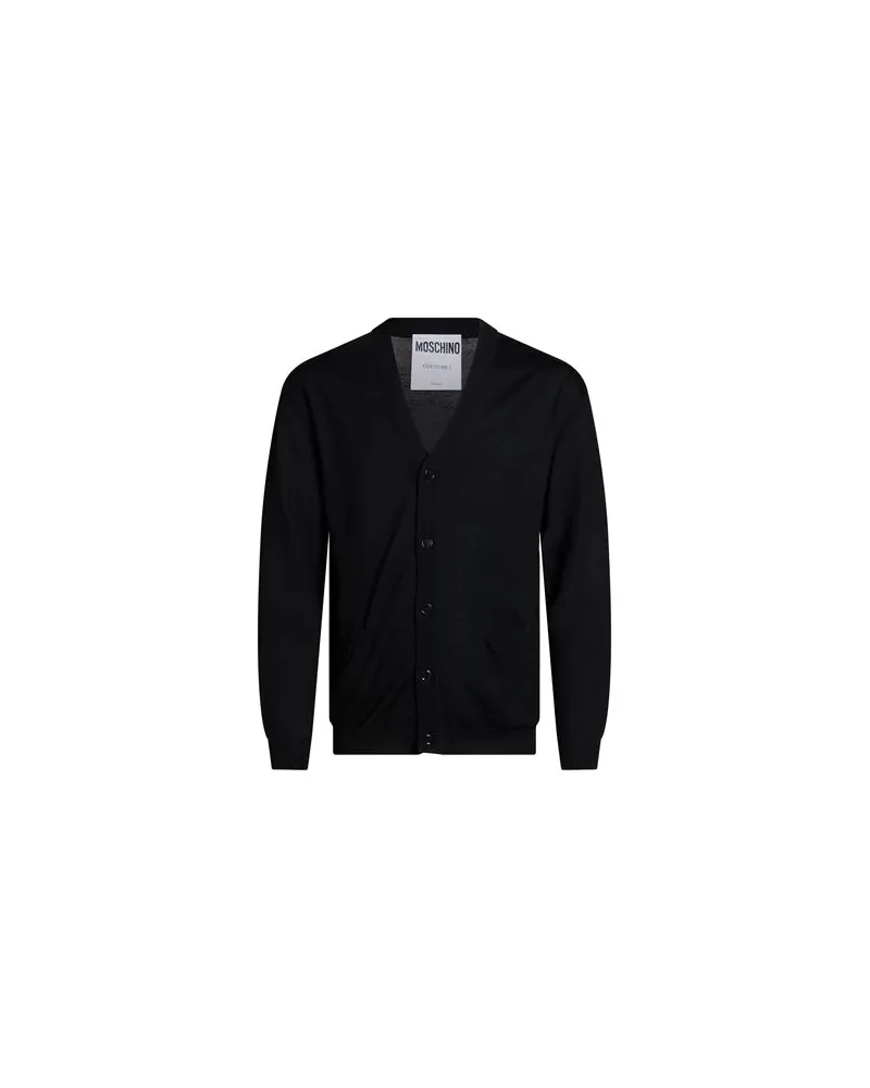 Moschino STRICKWAREN - Strickjackenauf YOOX.COM Schwarz