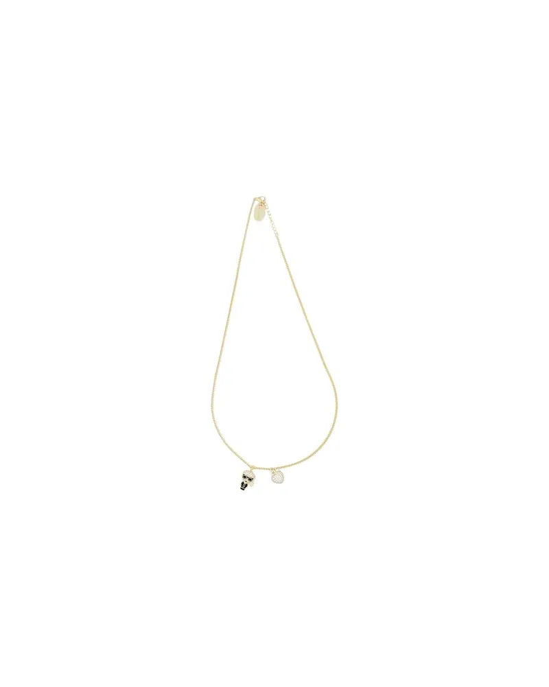 Karl Lagerfeld K/IKONIK PAVE HEART NECKLACE  - SCHMUCK und UHREN - Halskettenauf YOOX.COM Gold