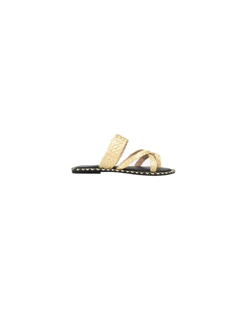 DE SIENA SCHUHE - Zehentrennerauf YOOX.COM Pastellgelb
