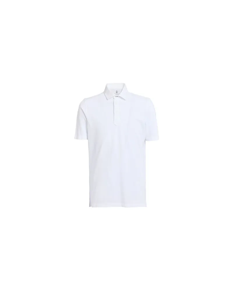 Brunello Cucinelli TOPS - Poloshirtsauf YOOX.COM Weiß