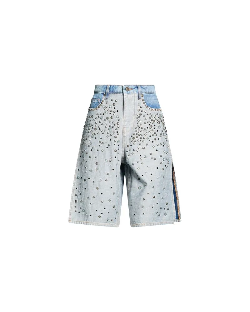 Guess HOSEN & RÖCKE - Jeansshortsauf YOOX.COM Blau