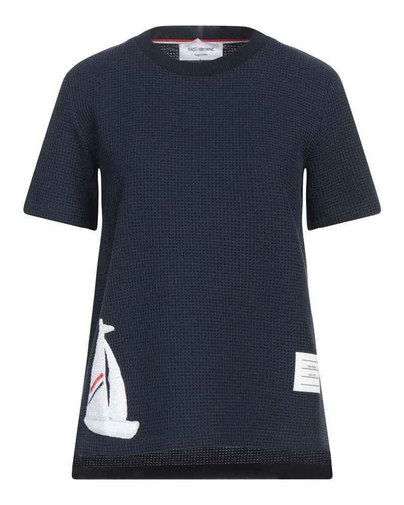 Thom Browne T-shirts Marineblau