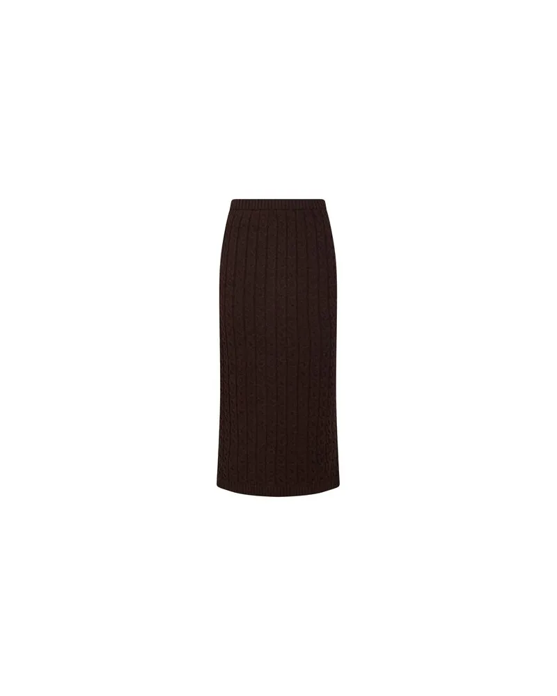 VICOLO HOSEN & RÖCKE - Midi-Röckeauf YOOX.COM Schokobraun
